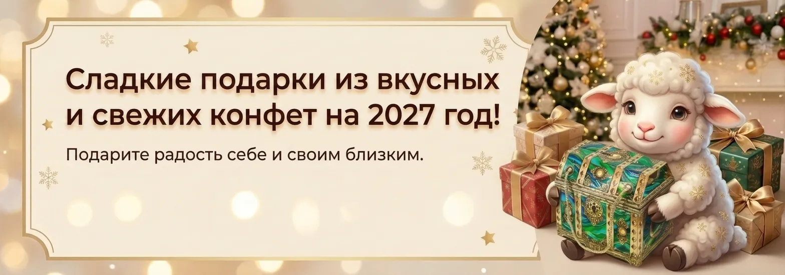 Сладкие подарки из свежих конфет на 2027 год