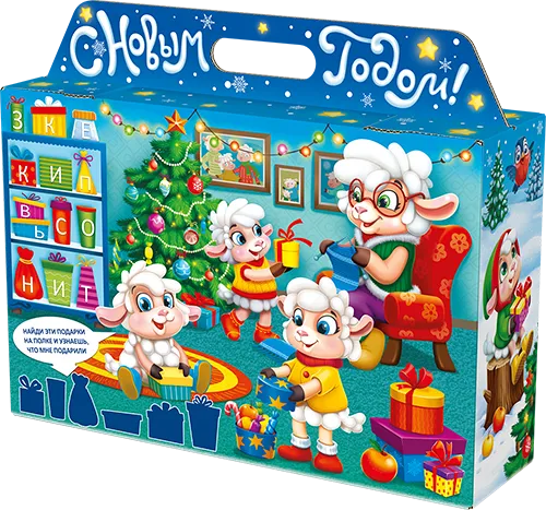 Портфель широкий  "Новогодние каникулы"